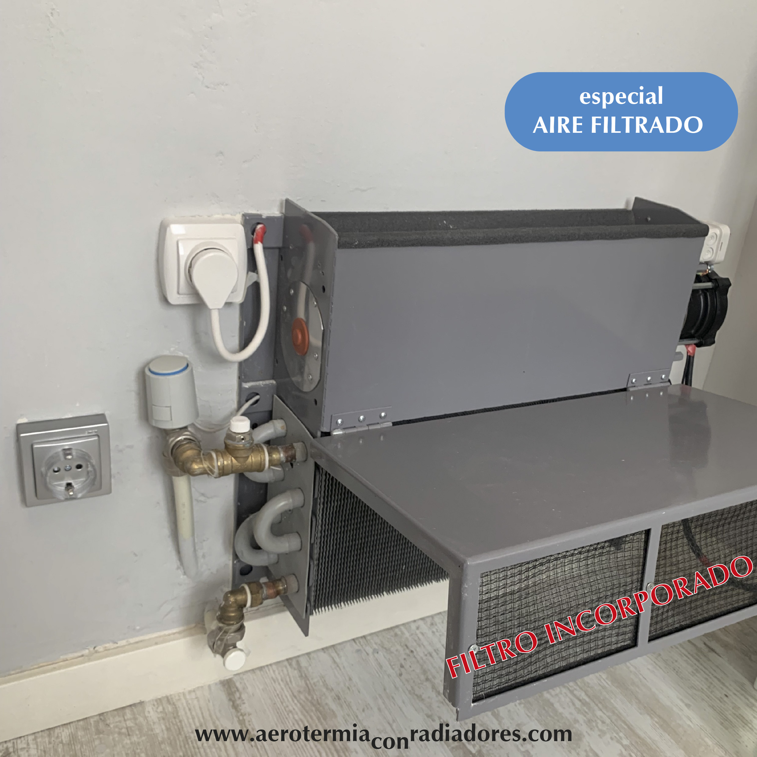 con aire filtrado