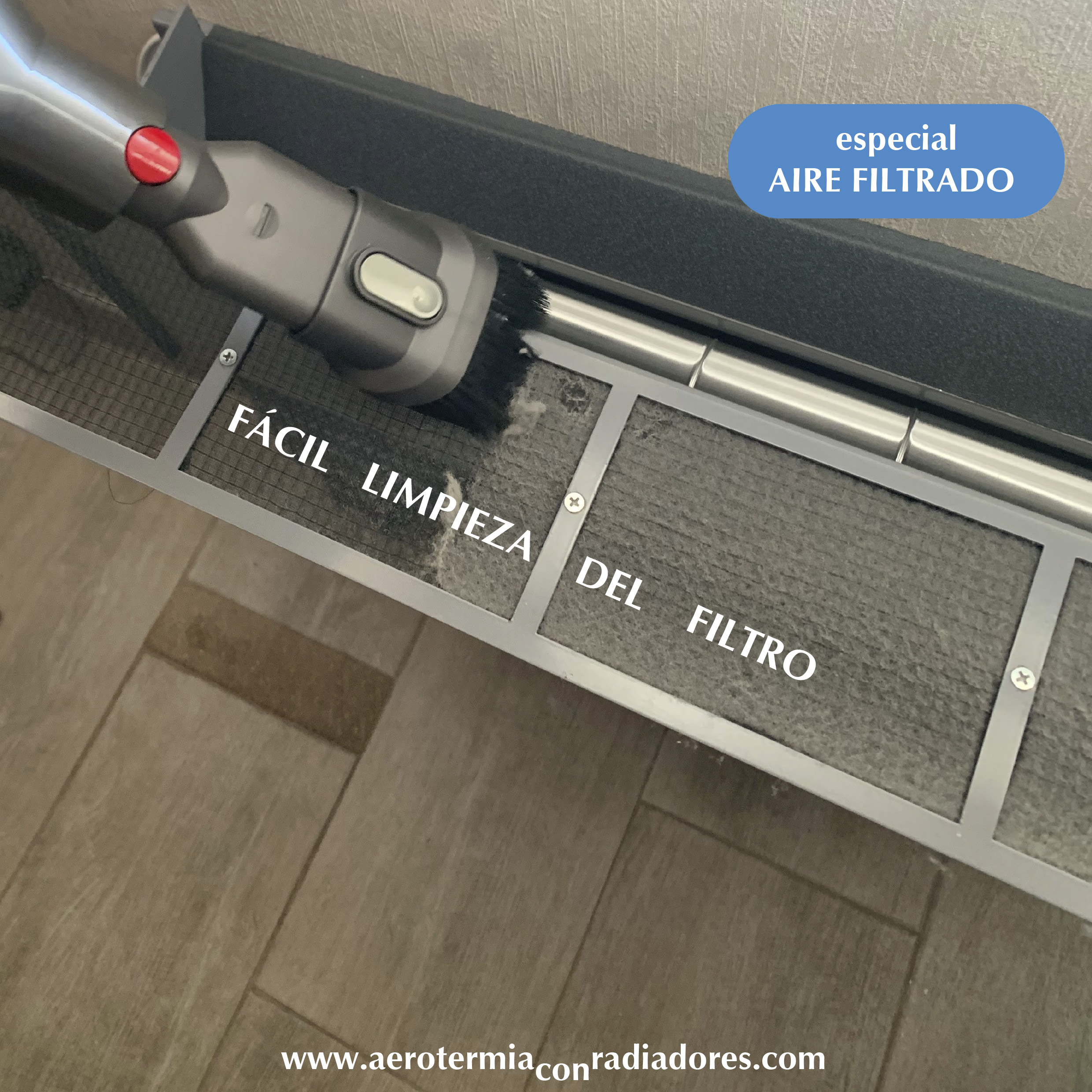 con aire filtrado